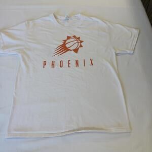 Fruit Of The Loom NBA Phoenix Suns Men’s White Basketball Cotton T-Shirt Size L